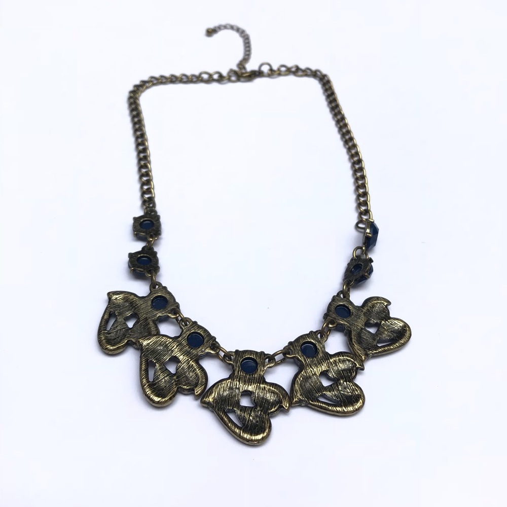 Gorgeous dark blue statement necklace - Picture 5 of 5